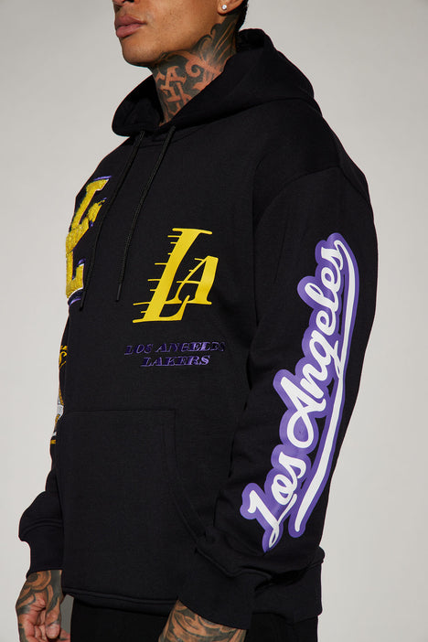 Lakers Campus Hoodie Black Fashion Nova Mens Graphic Tees