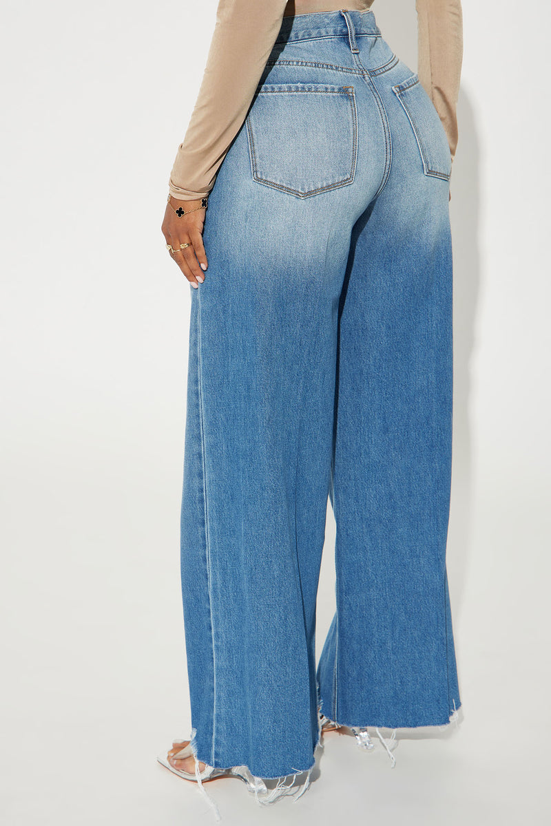 Winnie Wide Leg Jeans - Medium Wash | Fashion Nova, Jeans | Fashion Nova