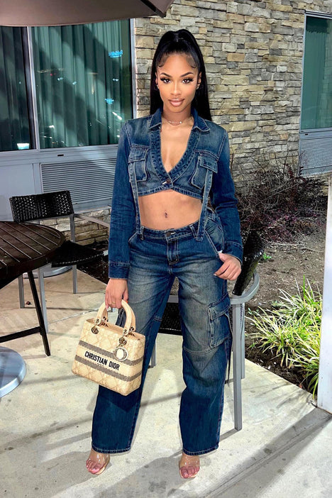 Chick jeans top