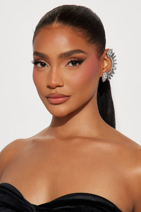 Everything Over The Top 2 Piece Ear Cuff Set Silver Fashion