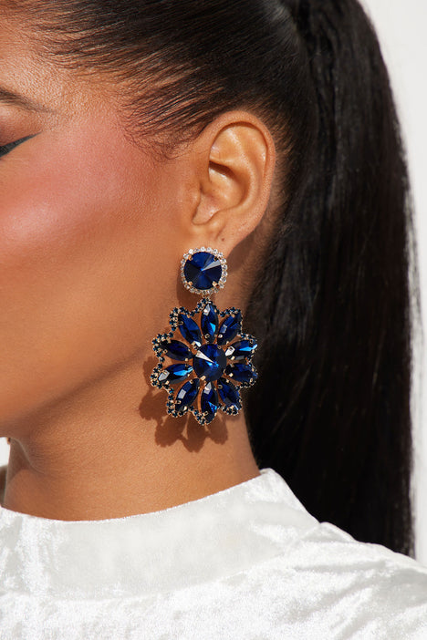 Blooming Season Earrings Blue