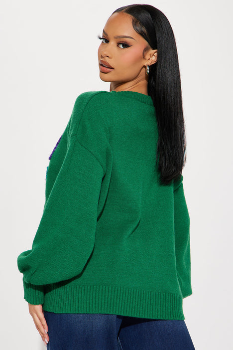 Merry Everything Sweater Green combo Fashion Nova Sweaters