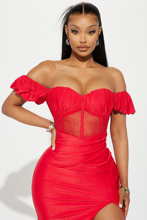 Fashion nova corset dress discount