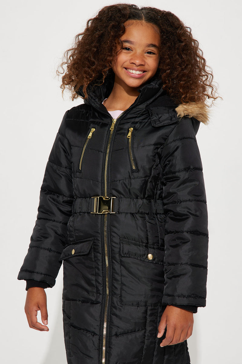 Mini Control The Weather Puffer Jacket - Black | Fashion Nova, Kids ...