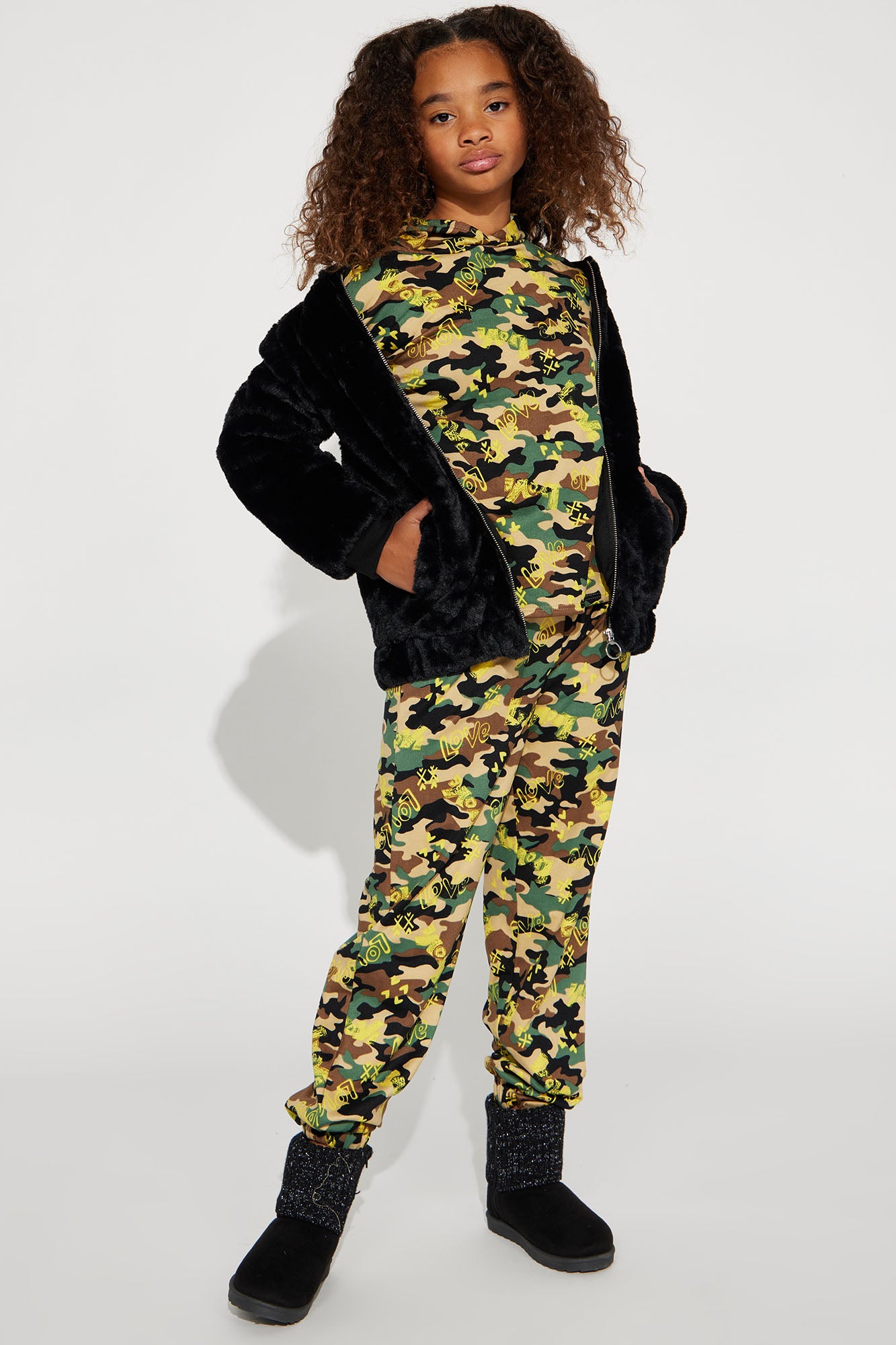 Printed jogger hotsell set