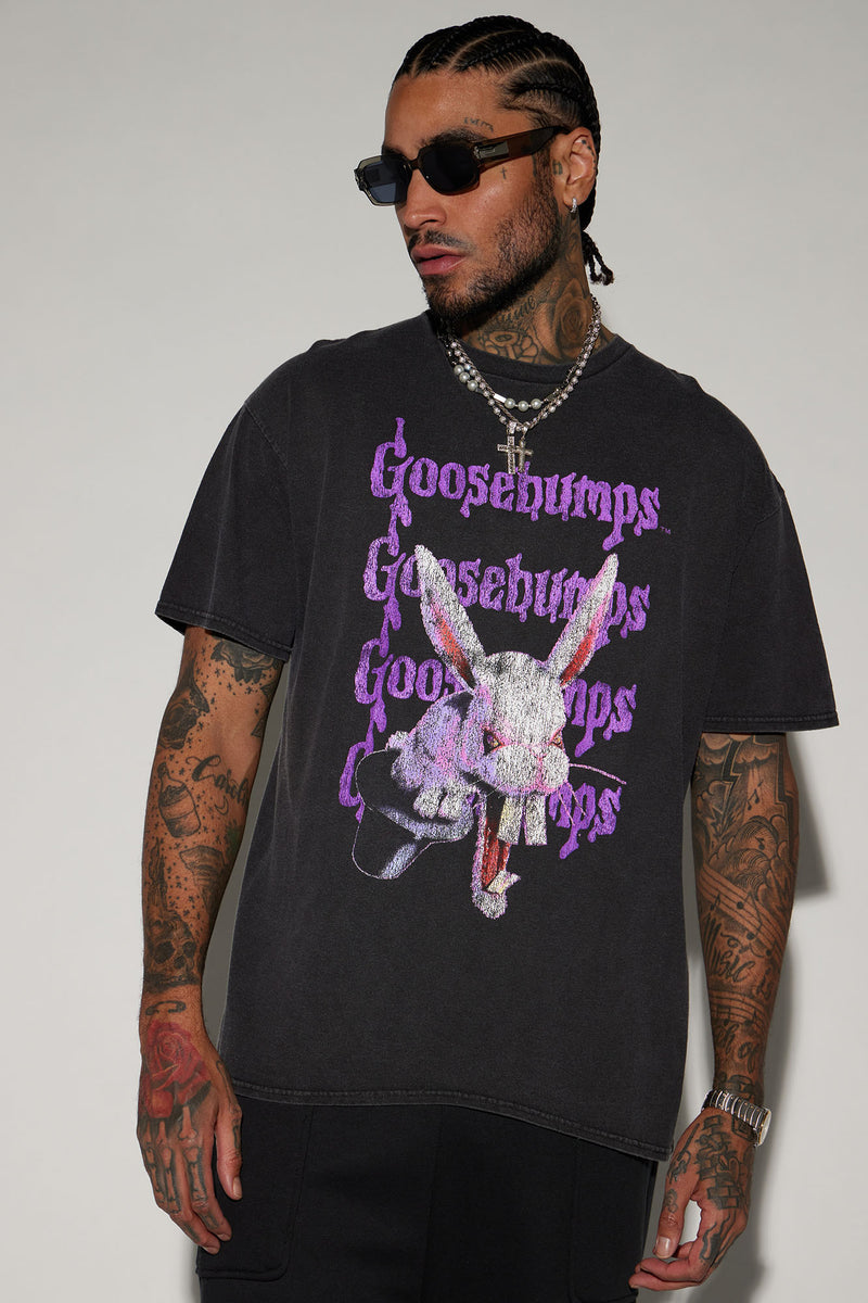 Goosebumps Evil Bunny Short Sleeve Tee - Black | Fashion Nova, Mens ...