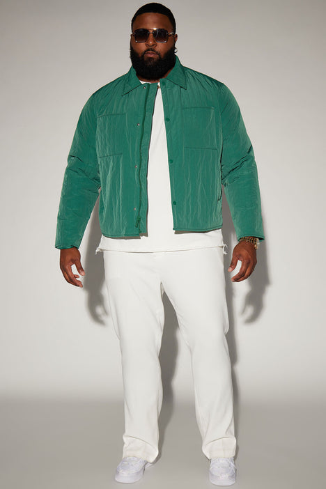 Green nylon jacket online