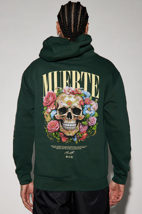 Green skull 2025 hoodie