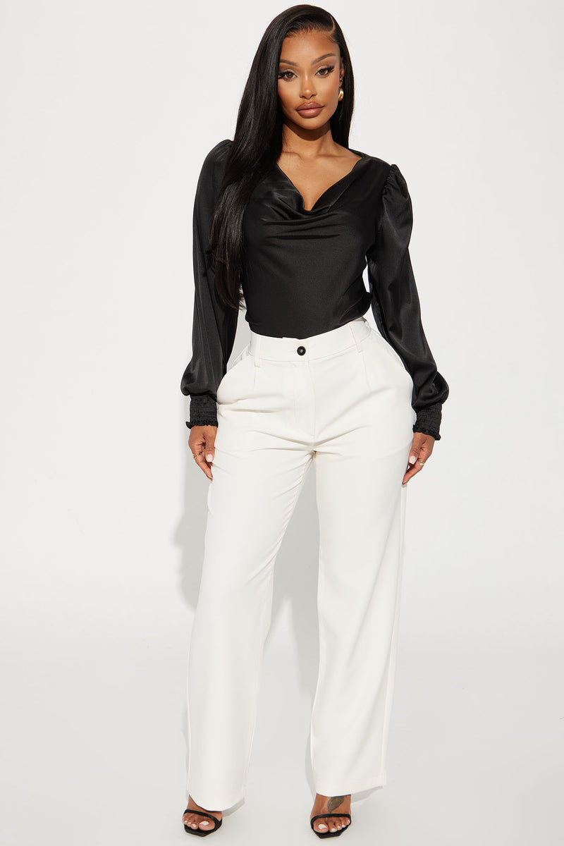 Carolina Satin Blouse Top - Black | Fashion Nova, Shirts & Blouses ...