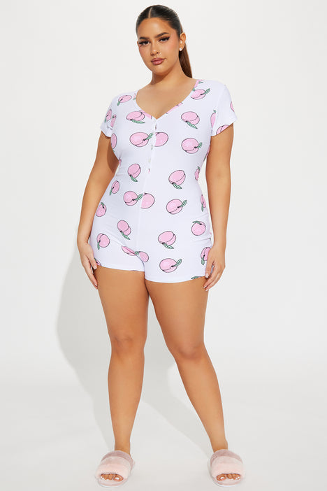 Peach all in one pjs best sale