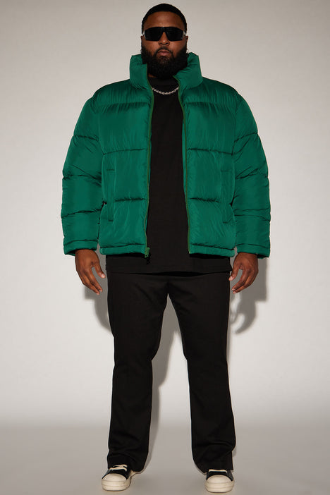 Emerald green down jacket discount