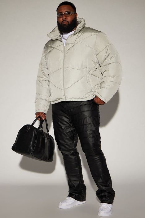 Quilted nylon sale puffer jacket
