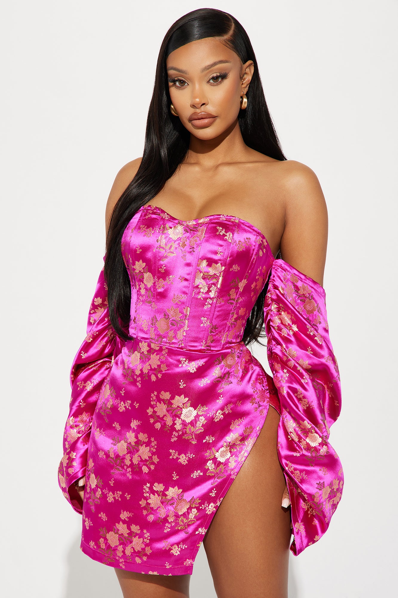 Brocade mini hot sale dress