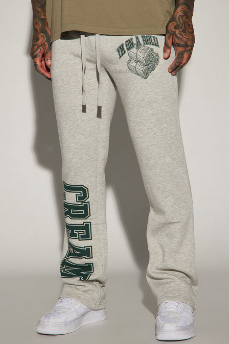 Grey sweatpants cheap fashion nova