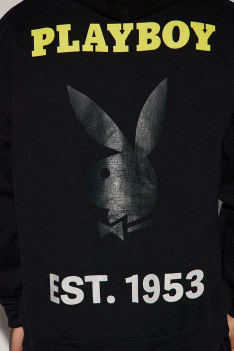 Black playboy crewneck hotsell sweatshirt