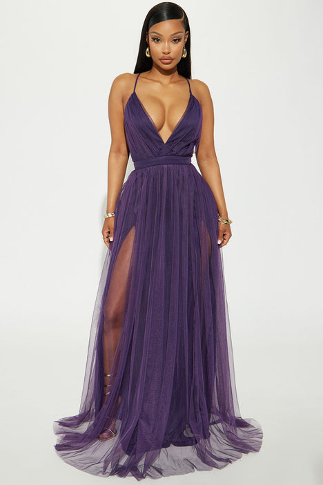 Eggplant purple hotsell prom dresses