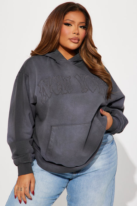 Grey plus size hotsell hoodie