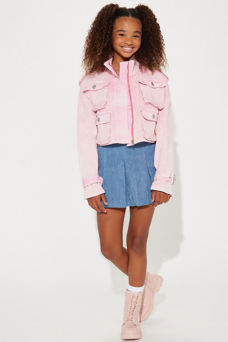 Pink new arrivals cargo jacket