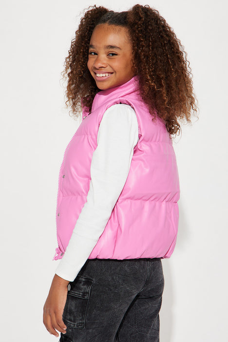 Girls pink 2025 vest