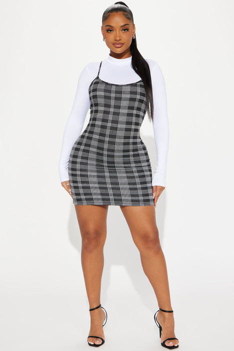 Plaid bodycon online mini dress