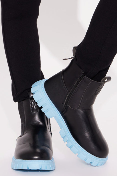 Mini Brand New Booties Blue Fashion Nova Kids Shoes Fashion