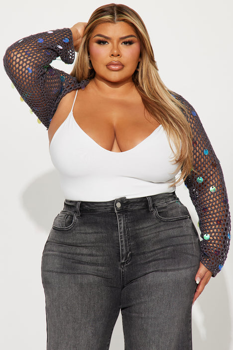 Plus size outlet bolero sweater