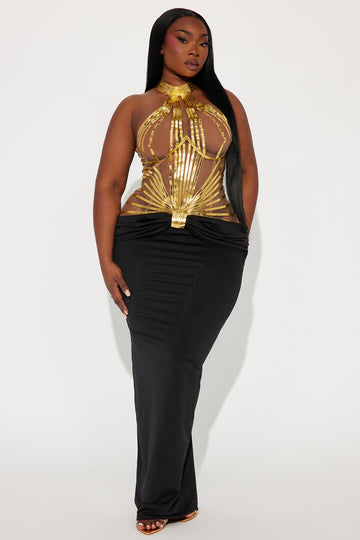 Fashion nova black dress new arrivals plus size