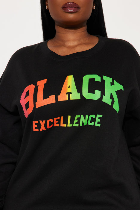 Black shop excellence sweatshirt