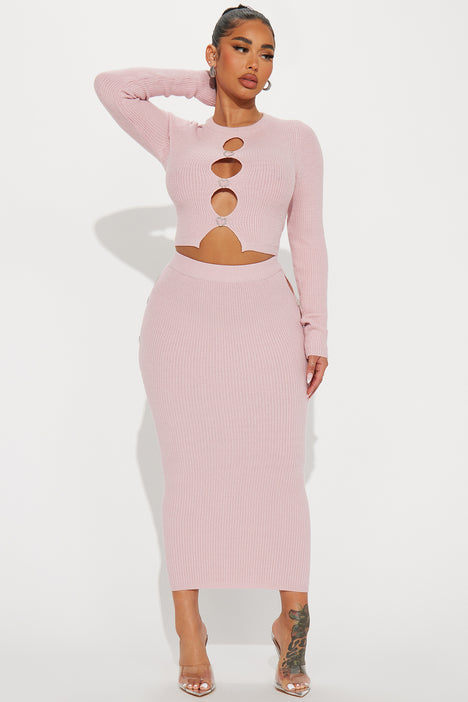 Matching sweater and skirt set store