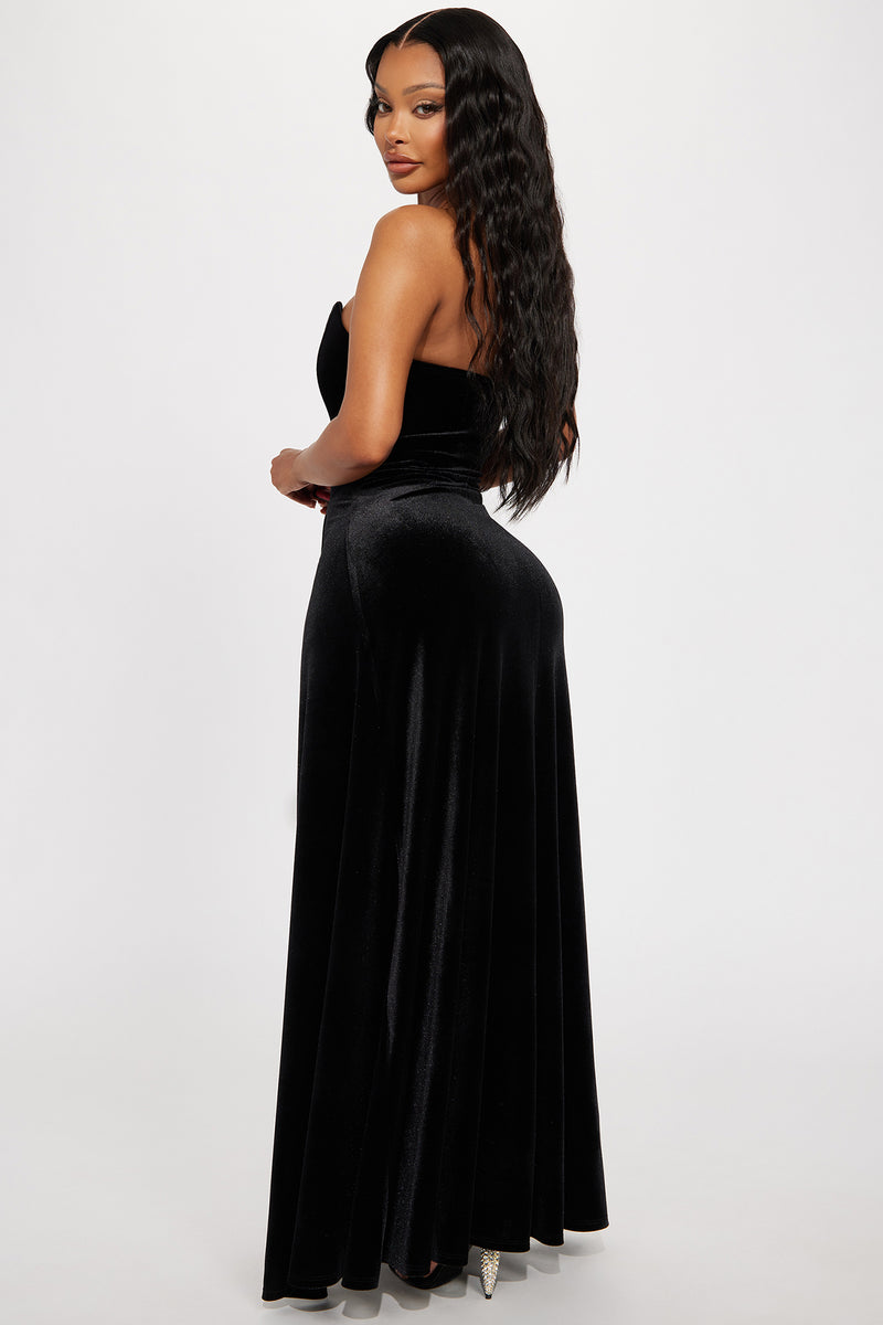 Leila Velvet Maxi Dress - Black | Fashion Nova, Dresses | Fashion Nova
