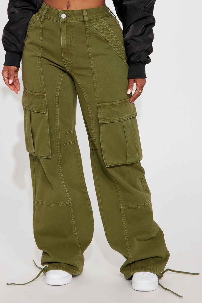 Oregon Washed Cargo Pant - Olive | Fashion Nova, Pants | Fashion Nova