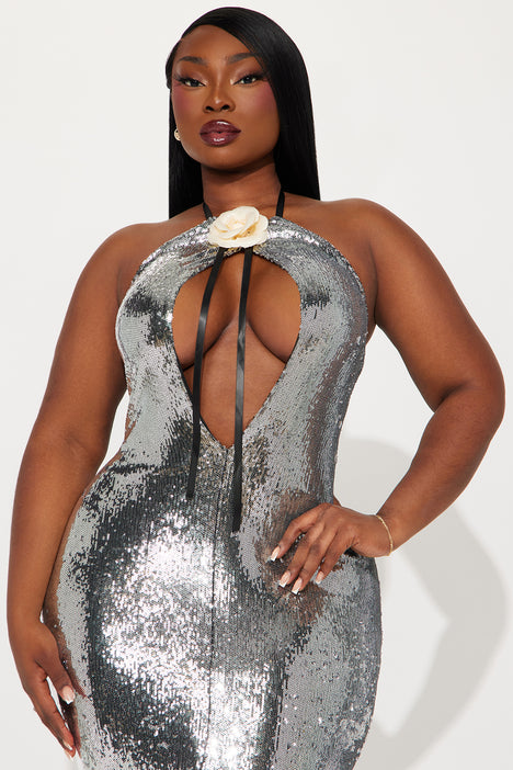 Marina sequin maxi dress discount