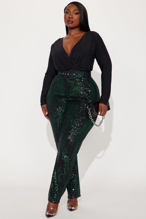 Sequin pants jumpsuit sale
