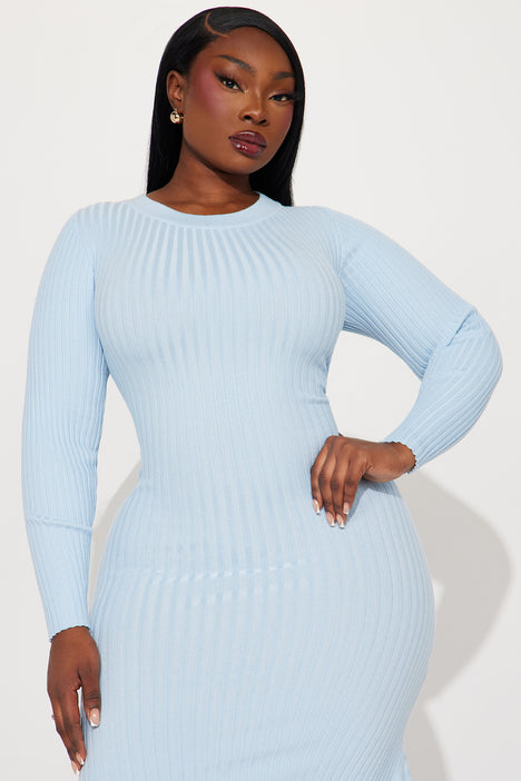 Light blue hotsell plus size sweater
