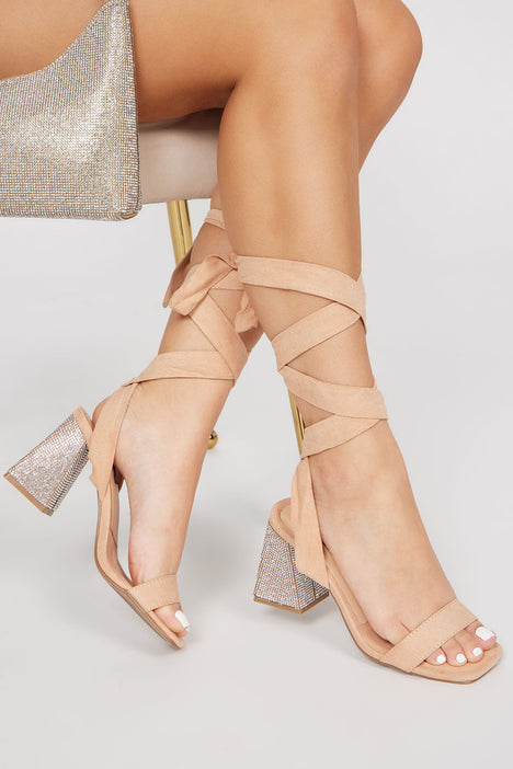Nude wrap shoes Clearance