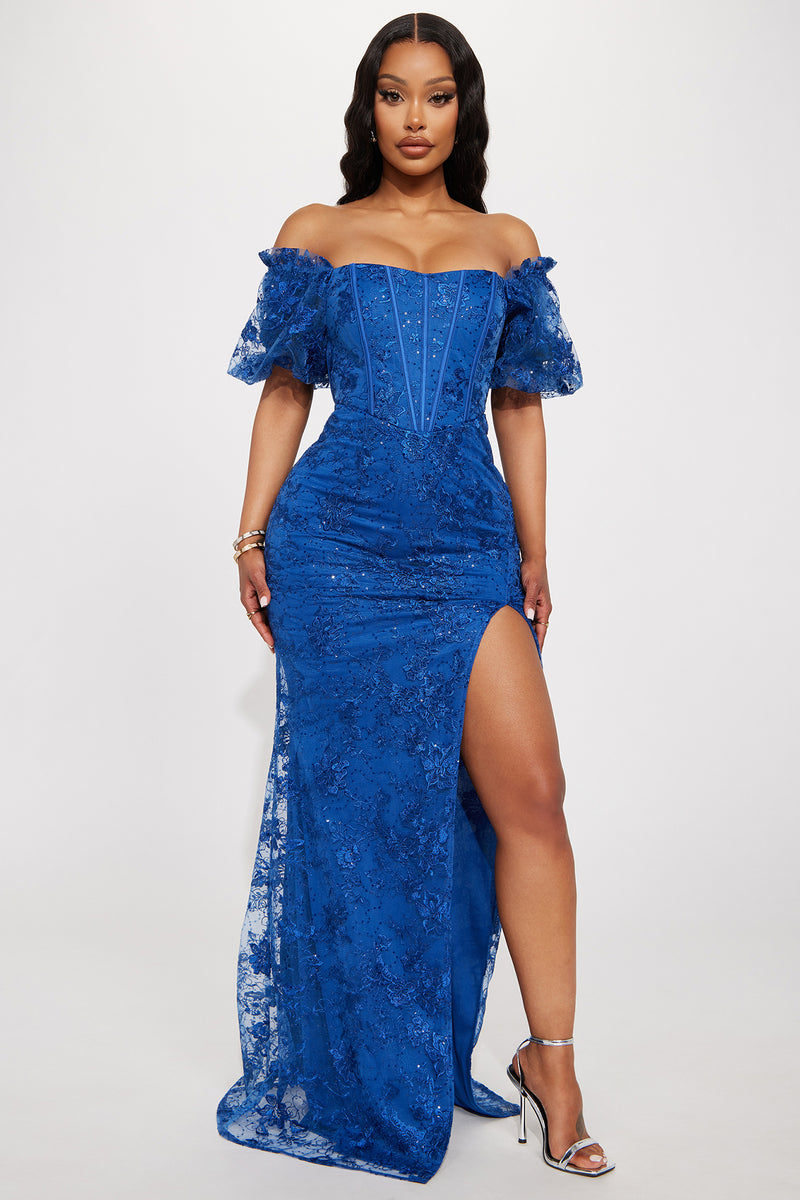 Kalani Lace Gown - Navy | Fashion Nova, Dresses | Fashion Nova