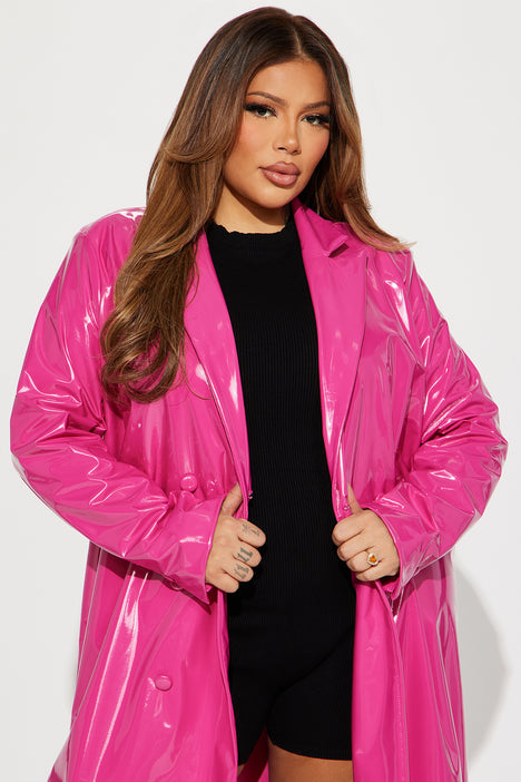 Girls patent coat discount