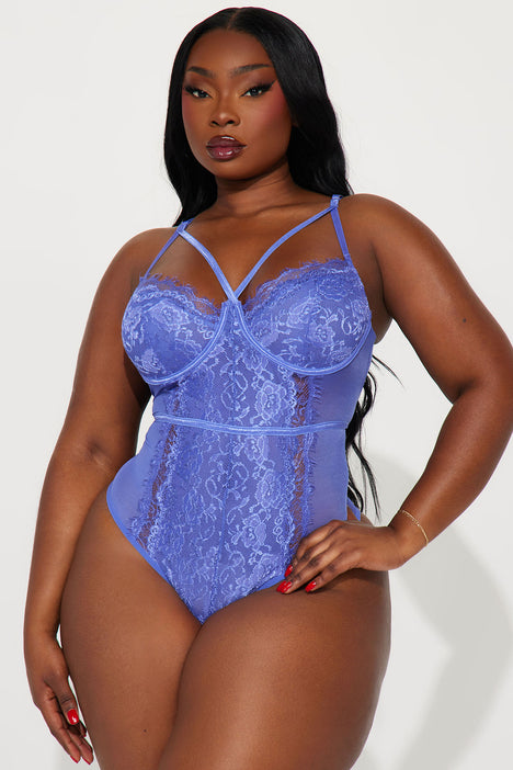 Somebody To Love Lace Teddy Blue Fashion Nova Lingerie