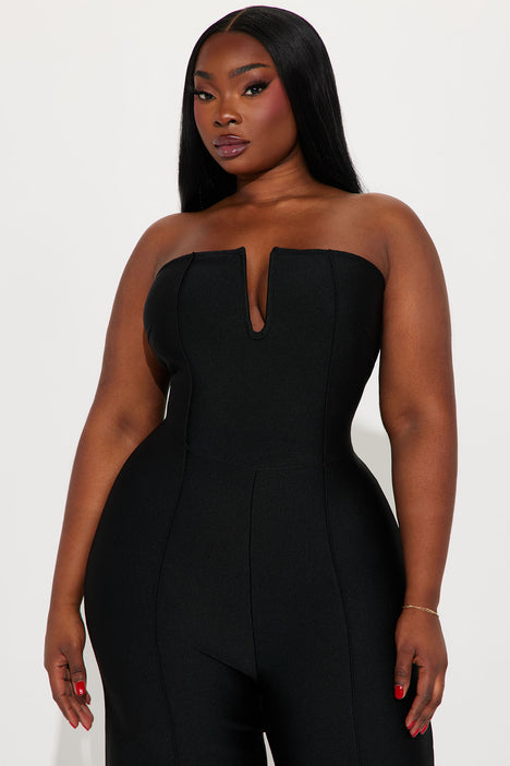 Women's bandage jumpsuit clearance