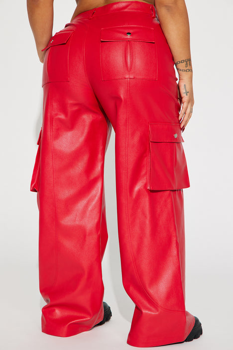 I am gia discount red leather pants
