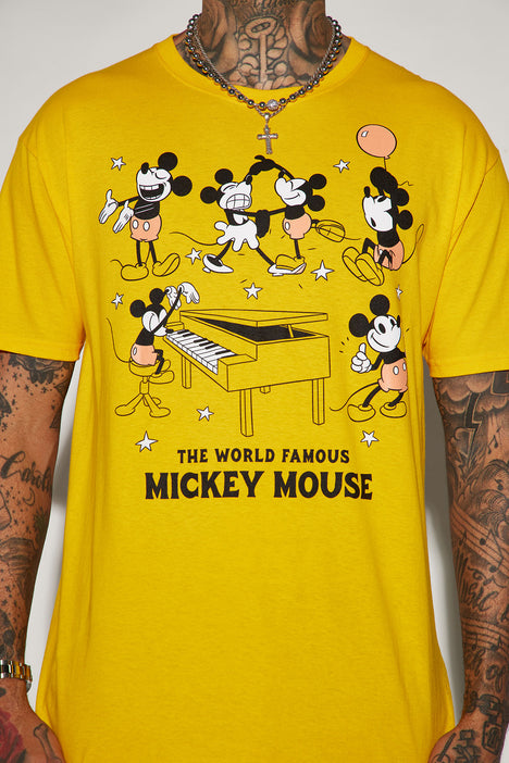 Gold mickey mouse shirt top