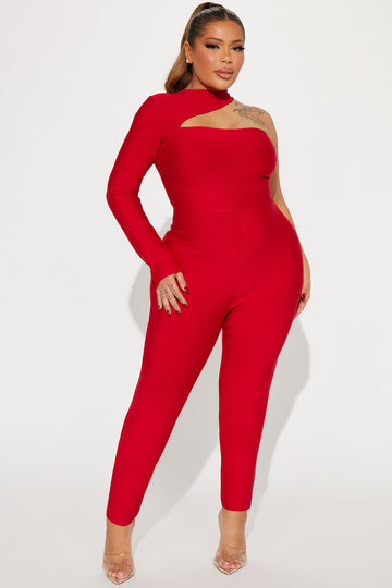 Discover Plus Size Red Jumpsuits Fashion Nova