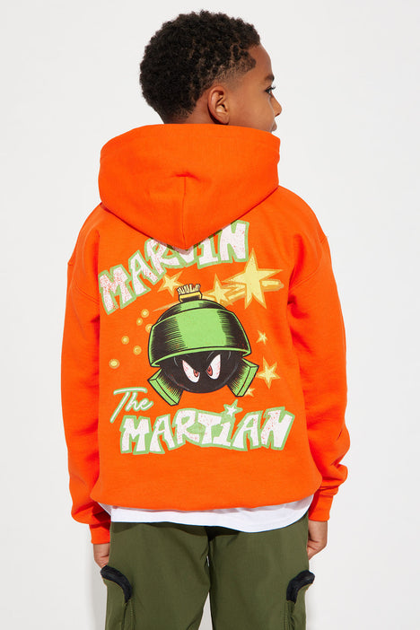 Mini Looney Tunes Marvin Tag Hoodie Orange Fashion Nova Kids