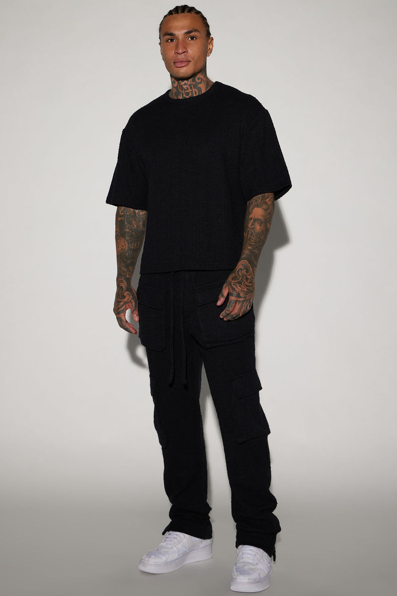 Jordan Textured Snap Cargo Pants - Black | Fashion Nova, Mens Pants ...
