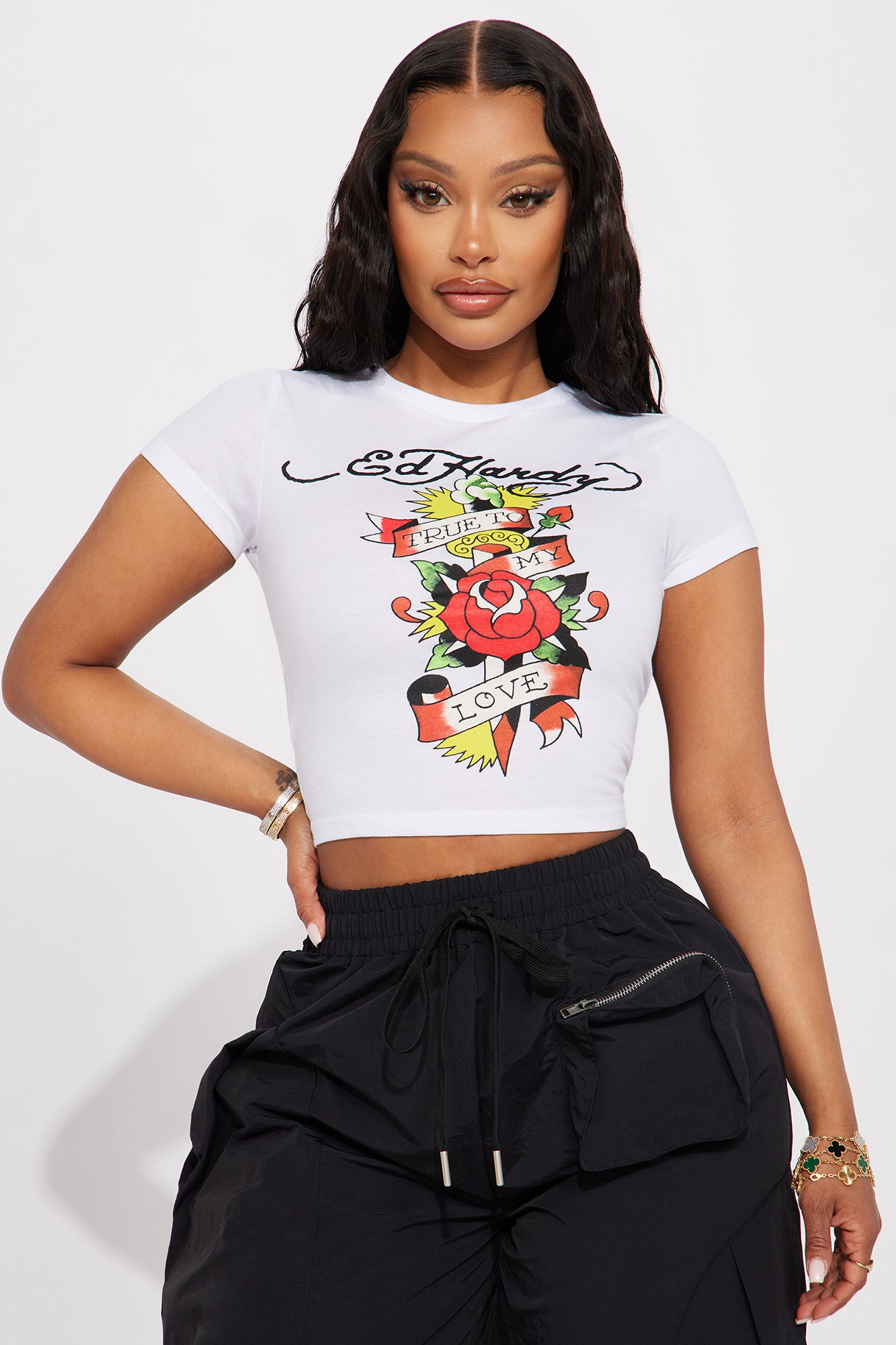 ed hardy white tee