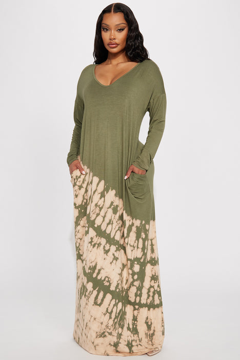 Tie dye maxi deals dress fashion nova