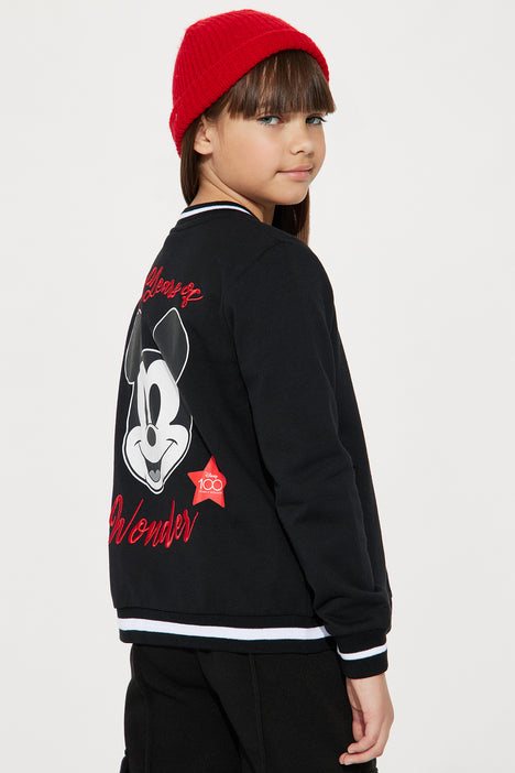 Mini Mickey Mouse Bomber Jacket Black Fashion Nova Kids