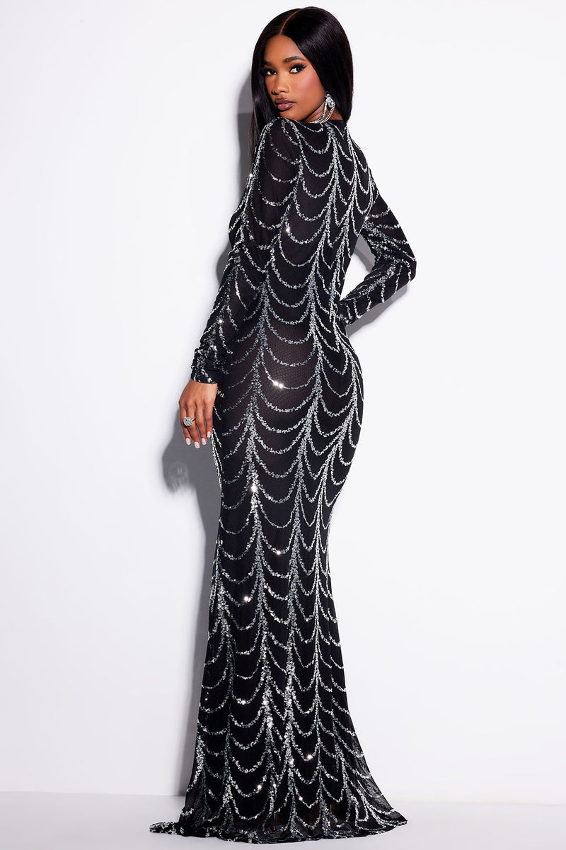 Party Moves Sequin Maxi Dress - Black | Fashion Nova, Dresses | Fashion ...