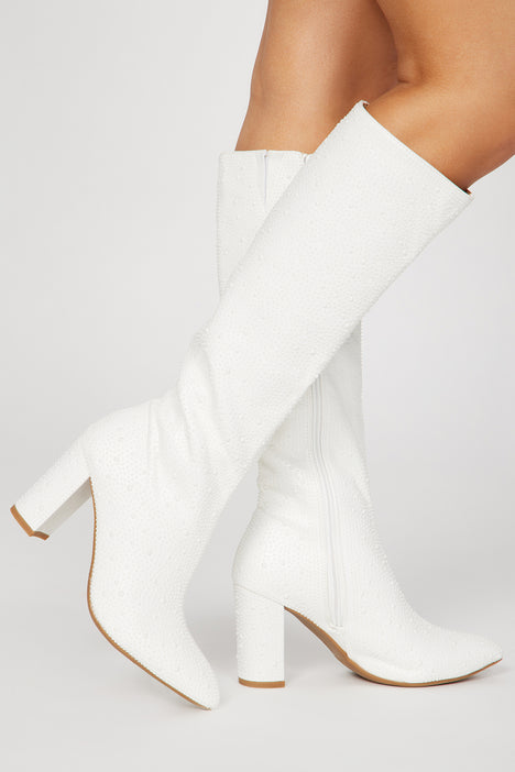 Fashion nova knee high boots on sale