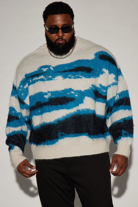 Fuzzy crewneck on sale